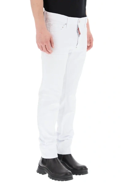 Shop Dsquared2 White Bull Cool Guy Jeans