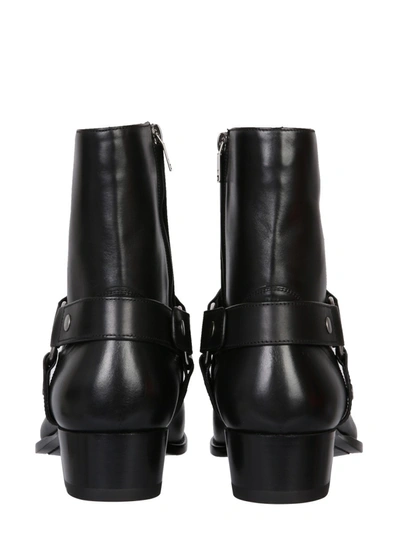 Shop Saint Laurent "wyatt 40" Boots In Black