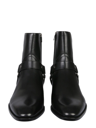 Shop Saint Laurent "wyatt 40" Boots In Black
