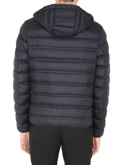 Shop Givenchy Down Hooded Jacket In Black