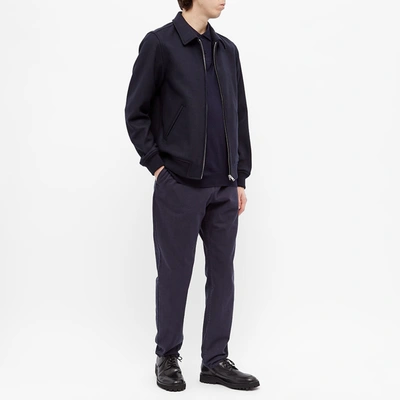 Shop Apc A.p.c. Sutherland Wool Jacket In Blue