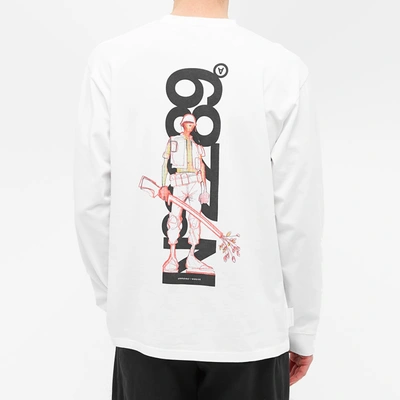 Shop Aitor Throups Thedsa Aitor Throup's Thedsa Long Sleeve No2289 Tee In White