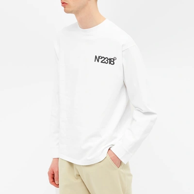 Shop Aitor Throups Thedsa Aitor Throup's Thedsa Long Sleeve No2318 Tee In White