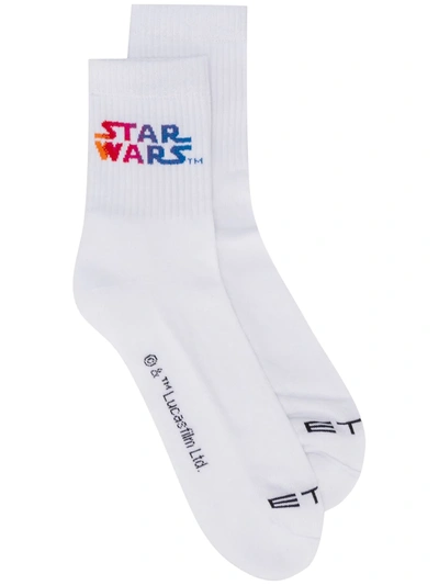 Shop Etro Star Wars Socks In White