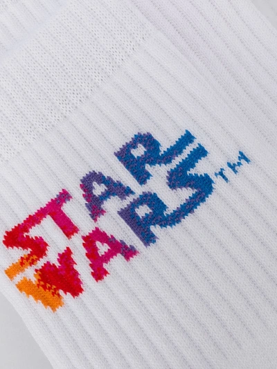 Shop Etro Star Wars Socks In White