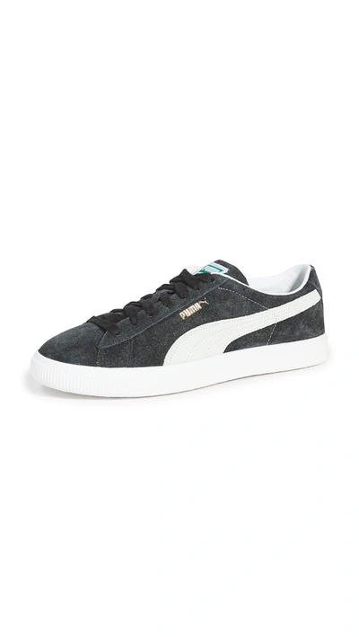 Shop Puma Suede Vintage Sneaker  Black/ White 7