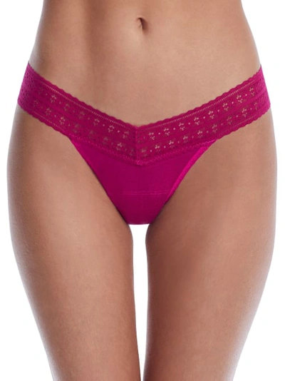 Shop Hanky Panky Dream Low Rise Thong In Pink Ruby