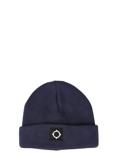 Shop Ma.strum Ma. Strum Milano Knit Hat In Blu