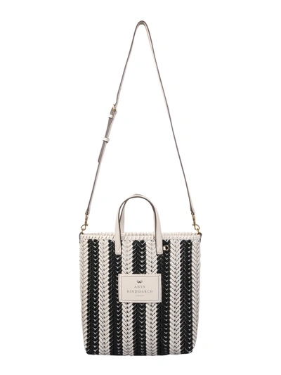 Shop Anya Hindmarch Small The Neeson N / S Tote Bag In Nero