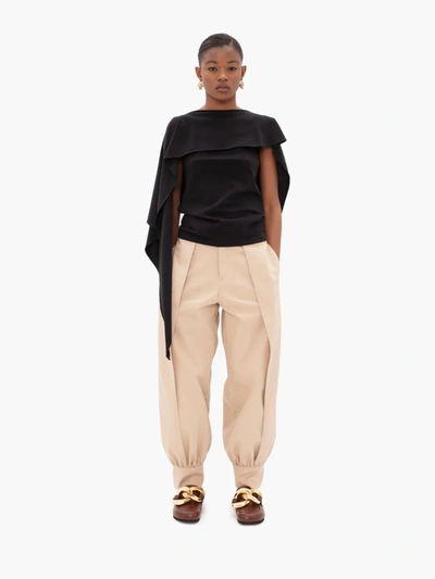 Shop Jw Anderson Tapered Trousers In Brown