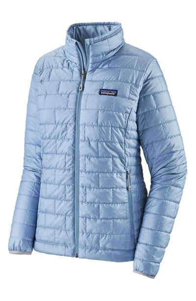 Shop Patagonia Nano Puff Water Resistant Jacket In Berlin Blue