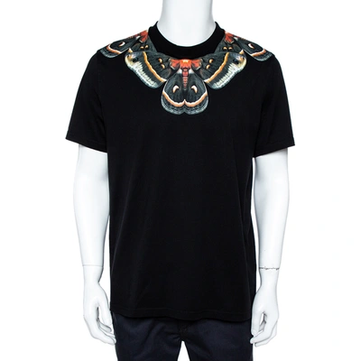 Pre-owned Givenchy Black Butterfly Print T-shirt Xl