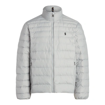 Shop Polo Ralph Lauren The Packable Jacket In Light Grey Heather