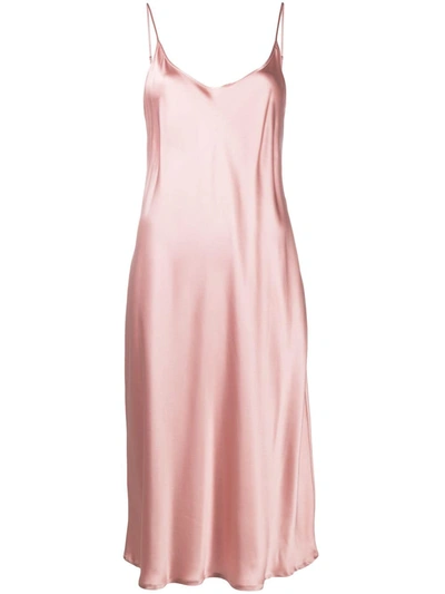 Shop La Perla Silk Nightgown In Pink
