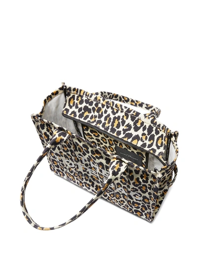 Shop Marc Jacobs The Traveler Cotton Tote Bag In Animalier
