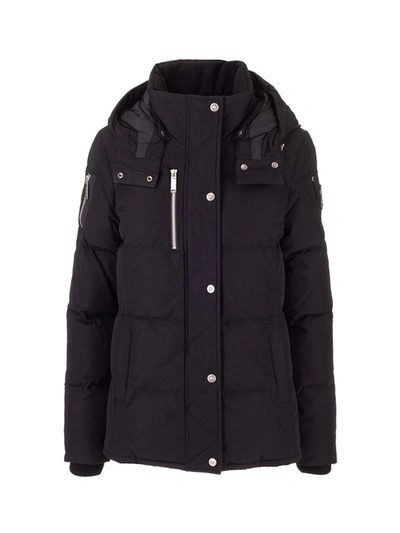 Shop Moose Knuckles Quilted Down Jacket In Black