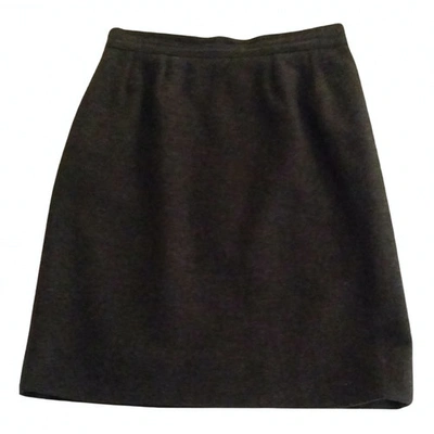 Pre-owned Givenchy Grey Wool Skirt