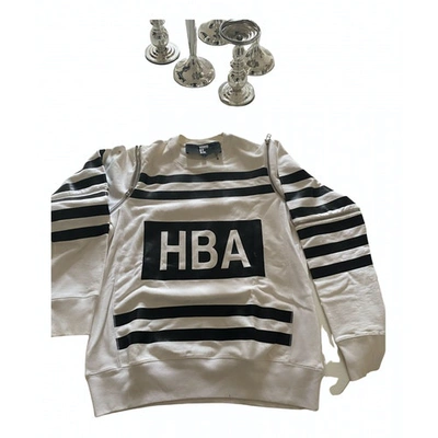 Pre-owned Hood By Air White Cotton Knitwear