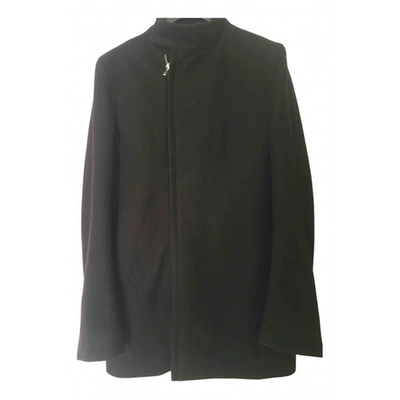 Pre-owned Rick Owens Black Wool Coat