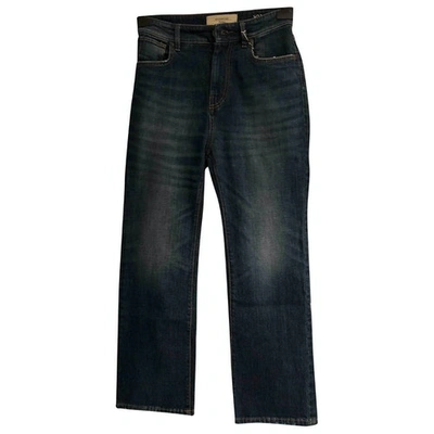 Pre-owned Max Mara Trousers In Blue