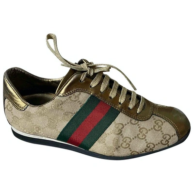 Pre-owned Gucci Cloth Trainers In Multi