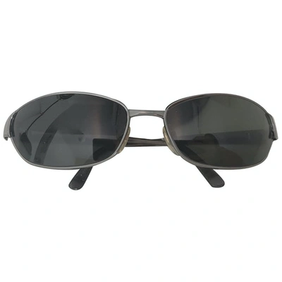 Pre-owned Emporio Armani Grey Metal Sunglasses
