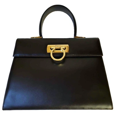 Pre-owned Ferragamo Brown Leather Handbag