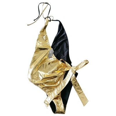 Pre-owned Gucci Gold Swimwear