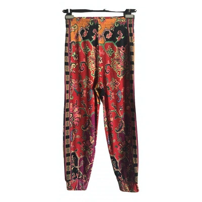 Pre-owned Etro Multicolour Wool Trousers