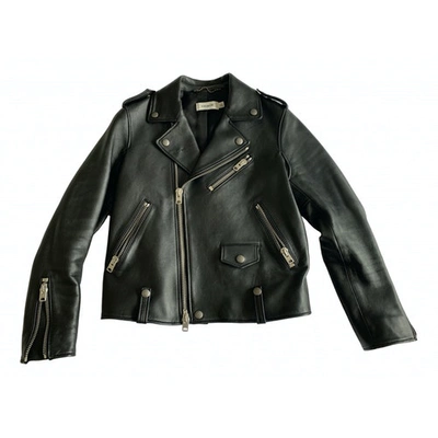 Pre-owned Coach Black Leather Jacket