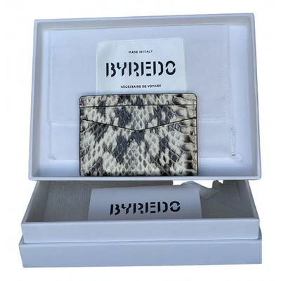 Pre-owned Byredo Beige Python Purses, Wallet & Cases