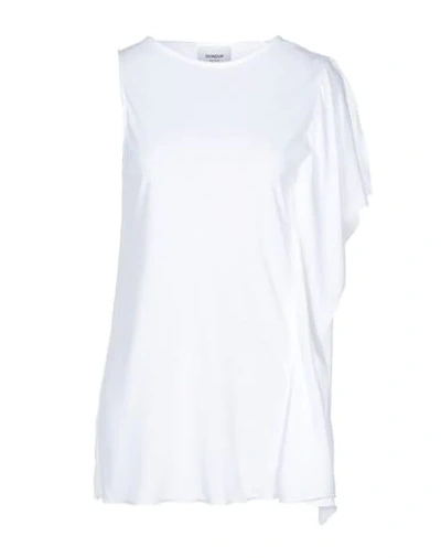 Shop Dondup Woman T-shirt White Size S Polyester