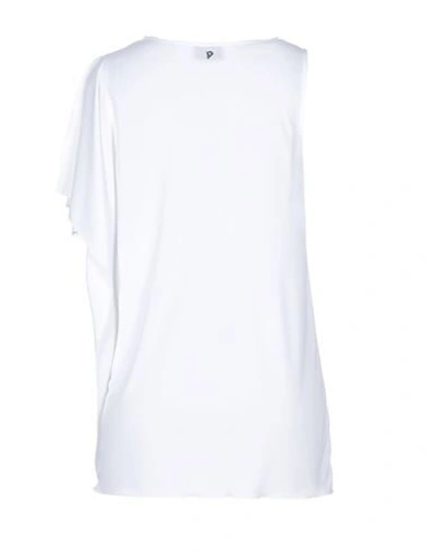 Shop Dondup Woman T-shirt White Size S Polyester