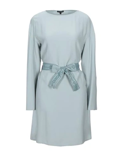 Shop Emporio Armani Woman Mini Dress Sky Blue Size 6 Viscose, Polyester