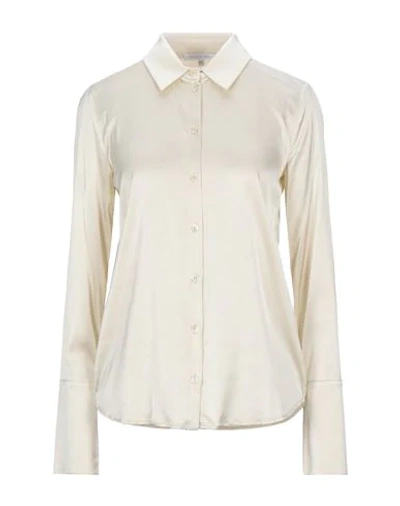 Shop Patrizia Pepe Woman Shirt Ivory Size 10 Viscose, Polyamide, Elastane In White