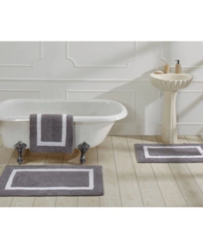 Better Trends Lux Contrast Frame Bath Rug, 21" X 34" In Multi 7