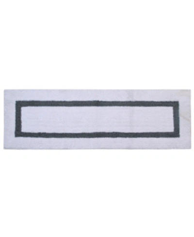 Better Trends Lux Contrast Frame Bath Runner, 20" X 60" In Multi 2