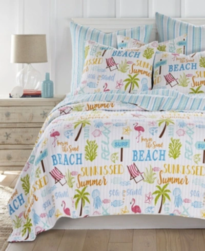 Shop Homthreads Beach Days Quilt Set, Twin In Multi