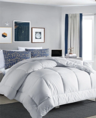 Shop Unikome All Season Classic Grid Jacquard Down Alternative Comforter, King In White