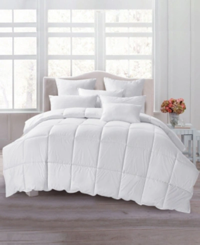 Shop Unikome Lightweight 360 Thread Count Extra Soft Goose Down And Feather Fiber Comforter With Duvet Tabs, Twin In White