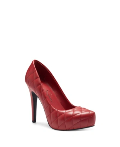 Shop Jessica Simpson Women's Parisah Pumps Women's Shoes In Wicked Red