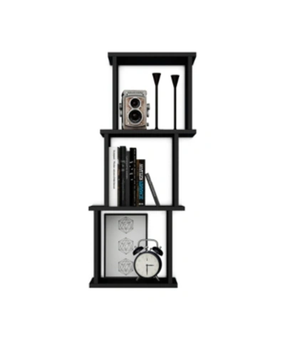 Shop Danya B . 3-horizontal Or Vertical Cube Wall Shelf With Ledges In Black