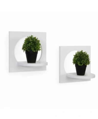 Shop Danya B . Set Of 2 Silhouette Shelves In White