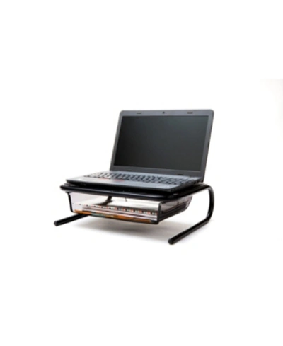 Shop Mind Reader Monitor Stand And Desk Organizer With Storage Drawer In Black