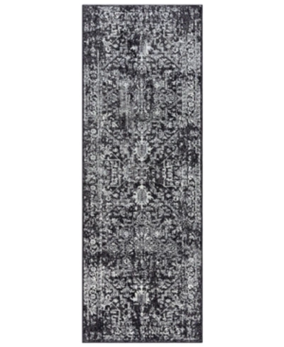 Surya Harput Hap-1087 Black 2'7" X 7'3" Runner Area Rug In Black