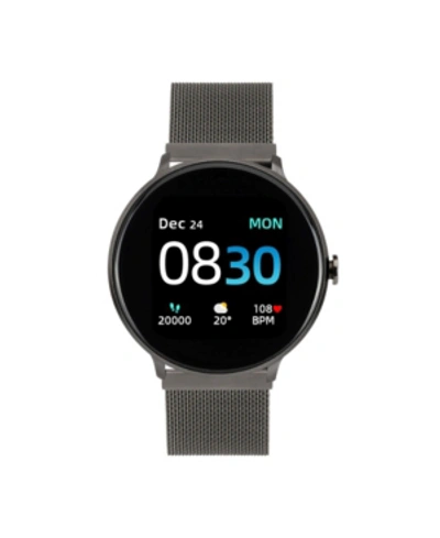 Itouch Sport 3 Unisex Touchscreen Smartwatch: Black Case With Black Mesh Strap 45mm In Black