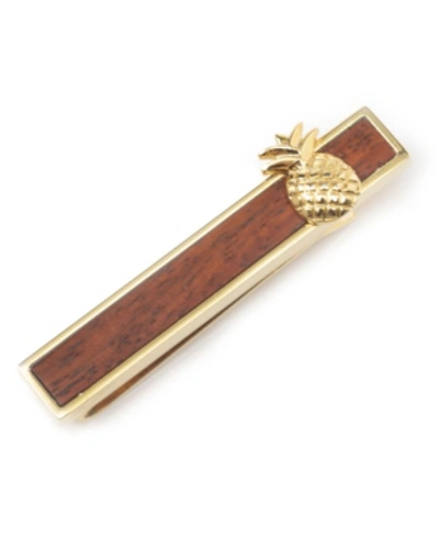 Shop Cufflinks, Inc Men's Pineapple Tie Bar In Gold