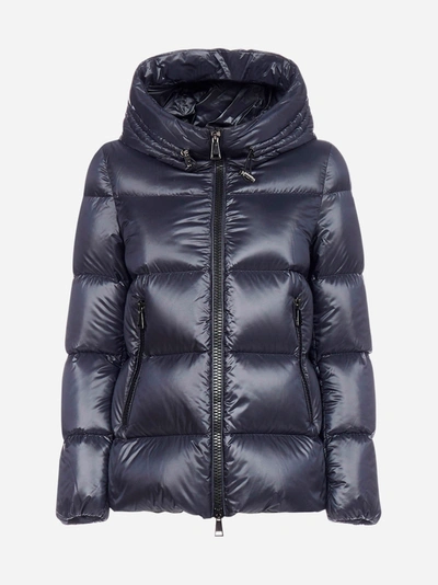 Shop Moncler Seritte Hooded Quilted Nylon Down Jacket