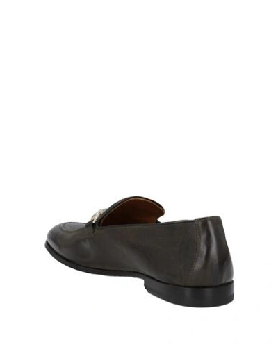 Shop Doucal's Loafers In Dark Green