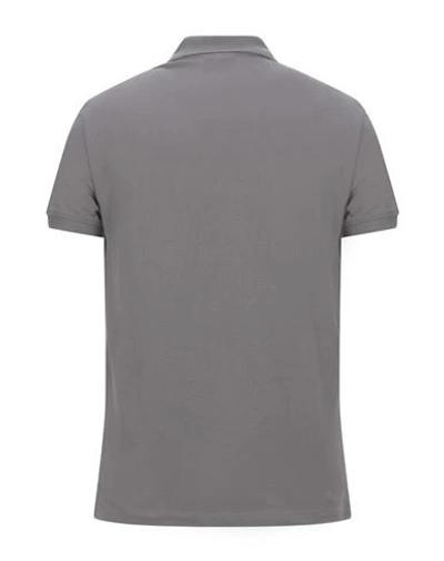 Shop Emporio Armani Man Polo Shirt Grey Size S Cotton